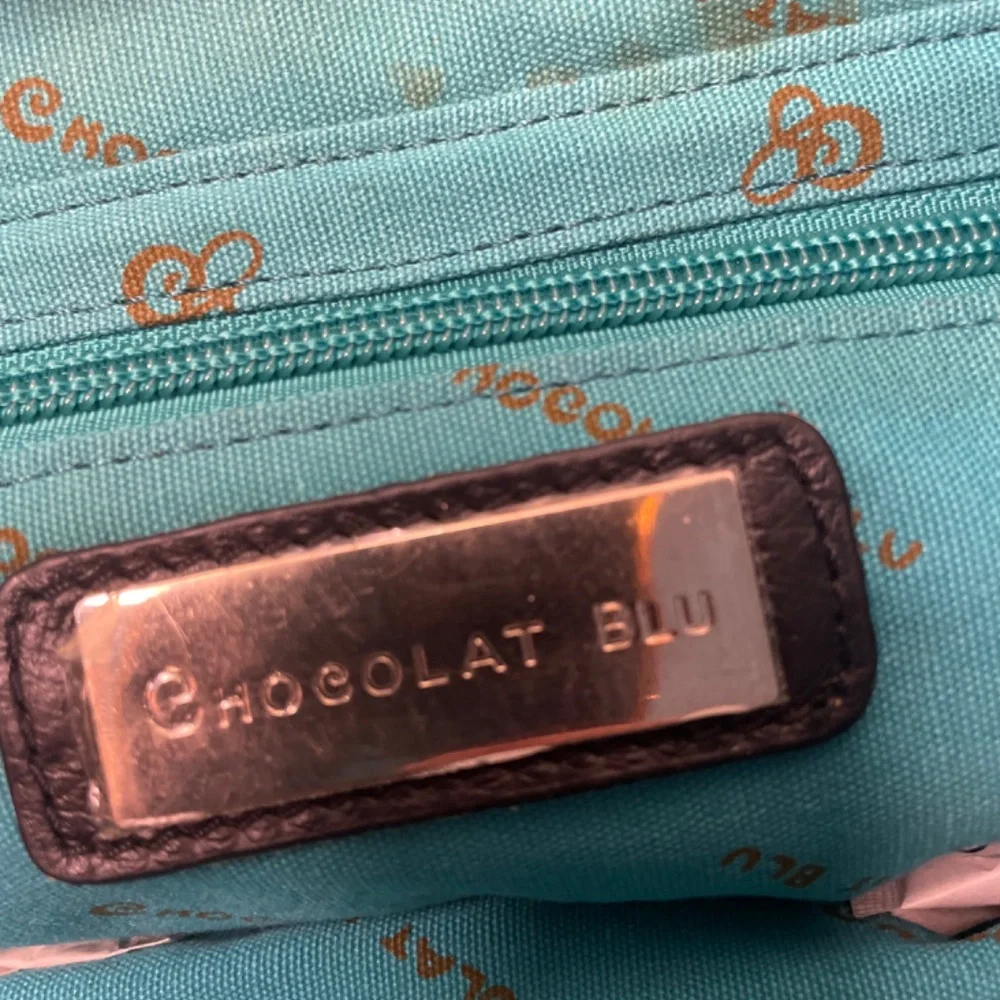 Anthropologie CHOCOLAT BLU Woven Black Leather Clutch Purse - Picture 6 of 8
